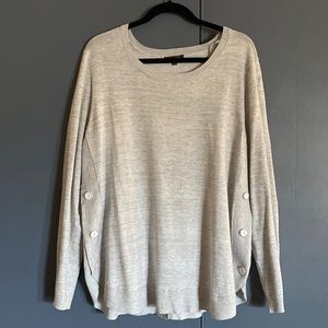 Lety & Me December Side Button Detail Pullover